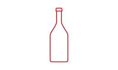 wine bottle logo