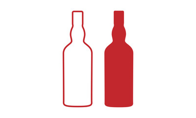 wine bottle logo