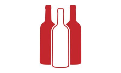 wine bottle logo