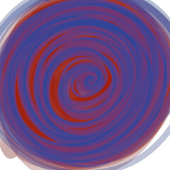 red and blue spiral