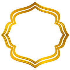Islamic golden frame