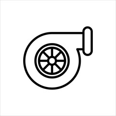 Turbo icon. vector illustration on white background