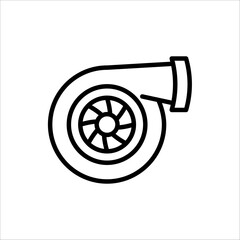 Turbo icon. vector illustration on white background