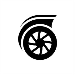 Fototapeta premium Turbo icon. vector illustration on white background