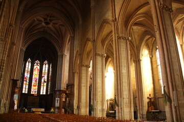 Obraz premium Nef gothique à Dijon. France
