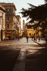 Leben auf der Straße in Parma Italien Toskana