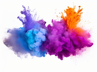 Colorful Powder Explosion: Burst of Vibrant Pigments