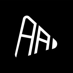 AA letter logo design.AA creative initial AA letter logo design. AA creative initials letter logo concept.