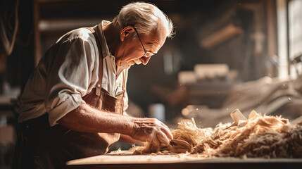 Old craftsman Generative Ai