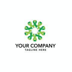 logo business unity ribbon