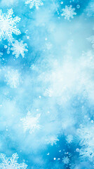 Snowflakes and frost crystals. Seamless Winter texture background.