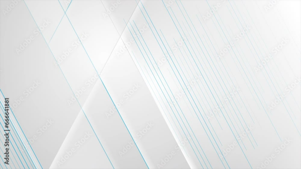 Aufkleber grey corporate abstract tech background with blue lines. seamless looping motion design. video anima