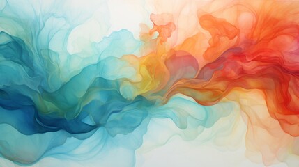 abstract colorful background red and blue watercolor ai generated