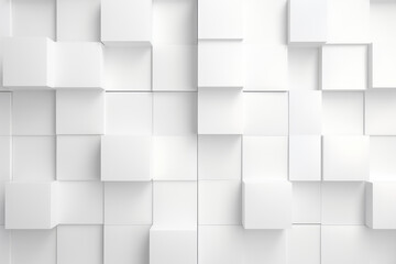 abstract white cubes background
