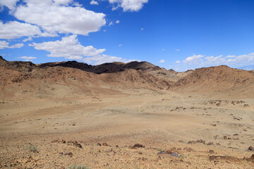 Fototapeta na wymiar Landscape of Bayankhongor province in Mongolia