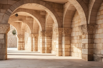 Fototapeta premium Ancient architecture stone arches and columns