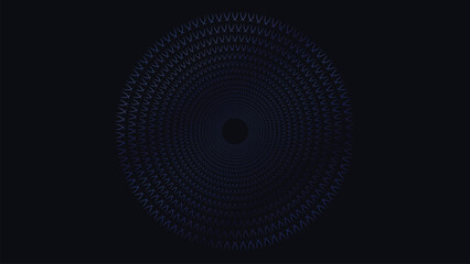 Abstract spiral multi color round vortex symbol background. This minimalist style logo type simple background can be used as a banner or mandala. 