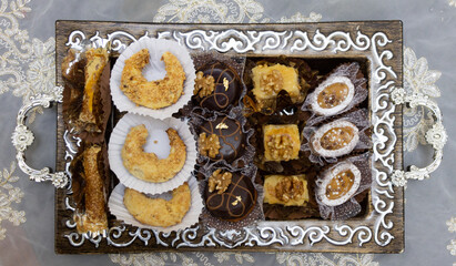 Home made Algerian ramadan cakes.