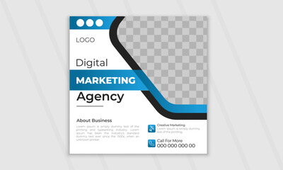 
Creative vector digital marketing agency business promotion social media post template and web banner Suitable for social media post,
instagram story and web ads.
