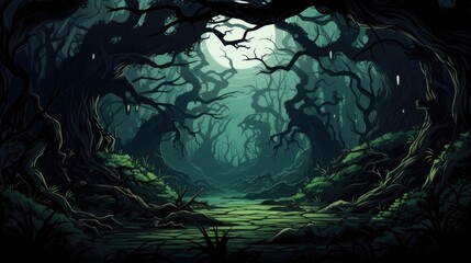 Fototapeta na wymiar Spooky Forest
