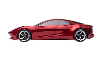 the red sports car on transparent background PNG 