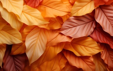 Autumn leaves. Background of fallen autumn leaves