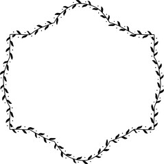 Square Frame laurel wreath silhouette black horizontal vintage frames flower floral leaf border Botanical laurel ornate art leaf Elements design border retro badge decoration element isolated decor