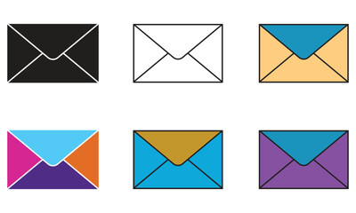 Mail icon vector for web, computer and mobile app