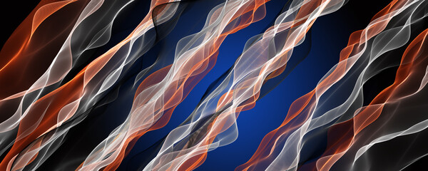 Fantastic elegant wave panorama background design illustration - 666659263