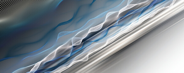 Fantastic elegant wave panorama background design illustration - 666659420