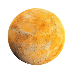  the Moon, harvest moon, and hues of yellow as an isolated and transparent PNG in an Environment-themed, photorealistic illustration. Generative ai