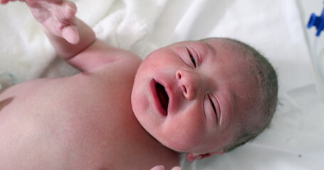 Fototapeta na wymiar Infant newborn baby