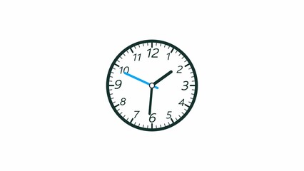 abstract analog clock icon illustration 4k 