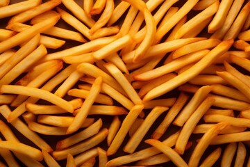 Crunchy Snack delicious fries. Snack fast food. Generate Ai