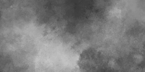 Obraz premium natural rain cloud on the sky before raining,soft black and white grunge marbled smoky foggy pattern,black and white gradient watercolor background.