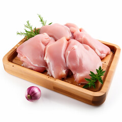 raw chicken on a cutting board