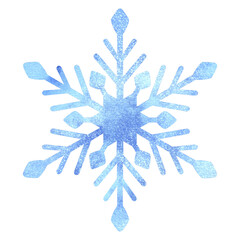 Blue Glitter Snowflake 3