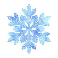 Blue Glitter Snowflake 4