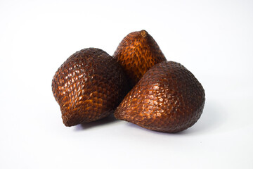 snakefruit isolated white background