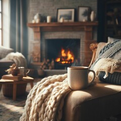 coffee in a room. IA Generativa