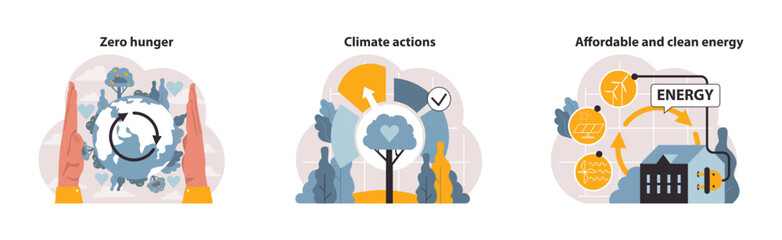 SDG or sustainable development goals set. Global target for better