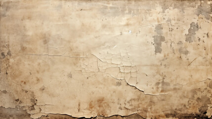 Very old cement walls.  The painted coating is peeling off and cracking.
