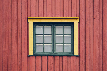 Barn window of Toten, Norway.