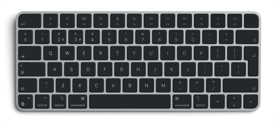 Black and White Keyboard