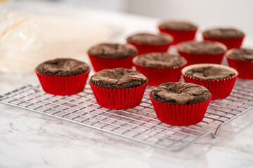Chocolate peppermint cupcakes