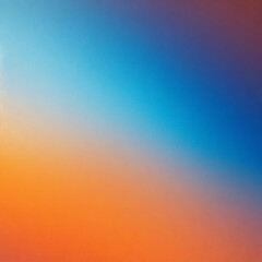 Orange blue vibrant color gradient background, grainy texture effect, web banner design