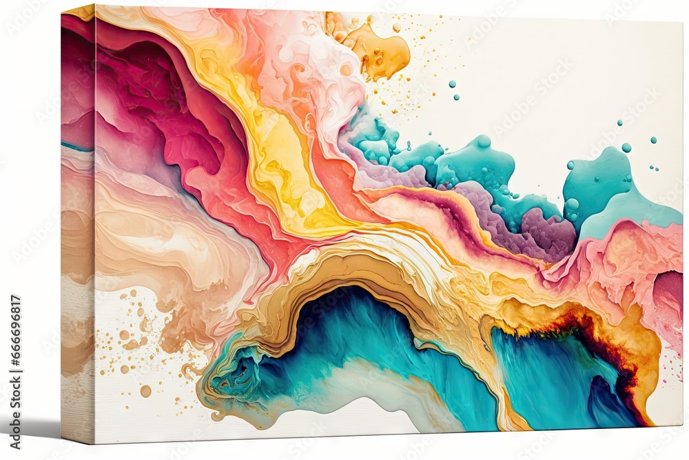 Poster abstract colorful background with marble pattern and copy space