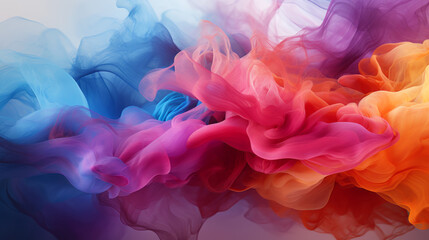 Fototapeta premium Abstract background. A vivid paint splash swirling, mix of colors