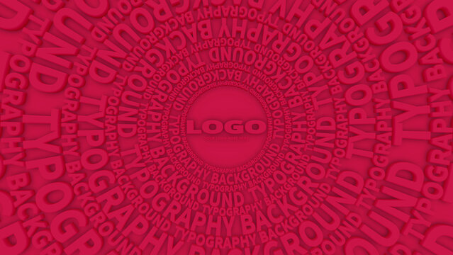 Circular Typography Background