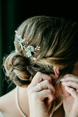 Obraz premium wedding hair style